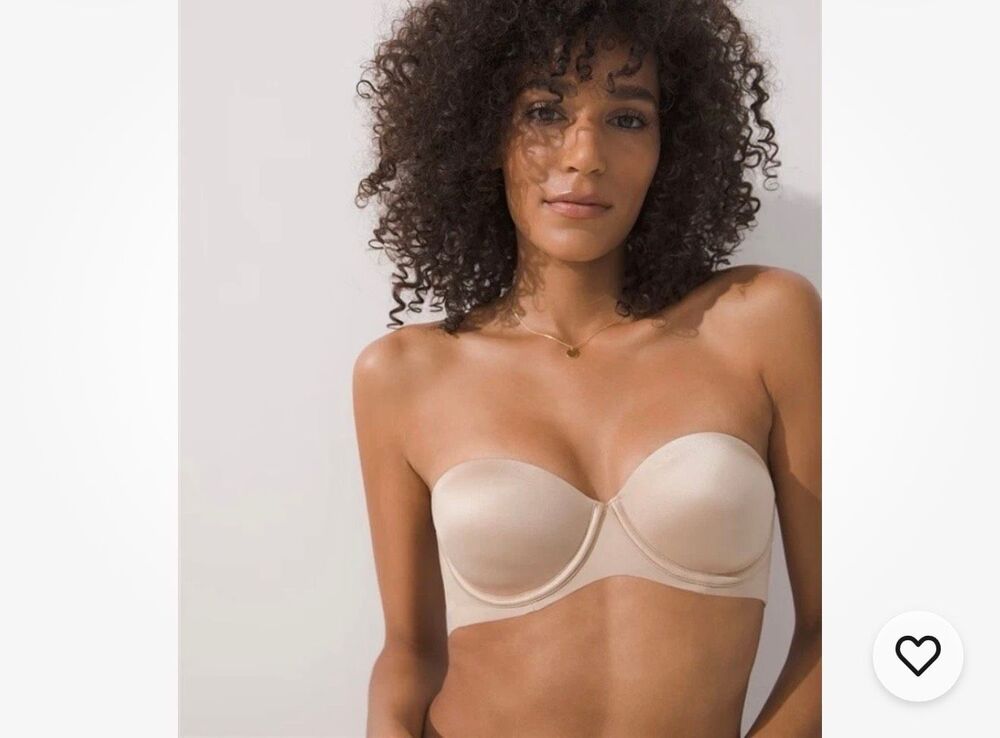 SOMA Women's Underwire Vanishing Back strap Strapless Bra Tan Size 38DD NWOT